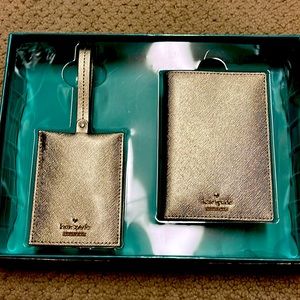Kate Spade Travel Set Metallic Gold